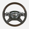 12-19 Mercedes-Benz GL350 GL450 GL550 ML250 ML350 ML400 GLS63 ML63 Brown Ash Wood Steering Wheel # 166-460-01-18-8P18