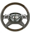 Mercedes-Benz ML350 ML450 NL63 GL350 GL450 GL550 Walnut Wood Brown Leather Steering Wheel # 166-460-94-03-8P18