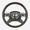 Mercedes-Benz ML350 ML450 ML63 GL350 GL450 GL550 Walnut Wood Brown Leather Steering Wheel # 166-460-94-03-8P18