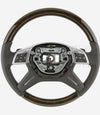 Mercedes-Benz ML350 ML450 ML63 GL350 GL450 GL550 Walnut Wood Brown Leather Steering Wheel # 166-460-94-03-8P18