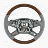 10-13 Mercedes-Benz E350 E400 E550 Walnut Wood Grey Leather Steering Wheel # 212-460-16-03-7K53