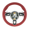 17-19 Porsche 911 Cayman Boxster Macan Bordeaux Red Steering Wheel # 95B-419-091-AK-OG6