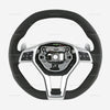 12-18 Mercedes-Benz E550 E63 C63 AMG Flat Bottom Steering Wheel # 172-460-51-03-9E38