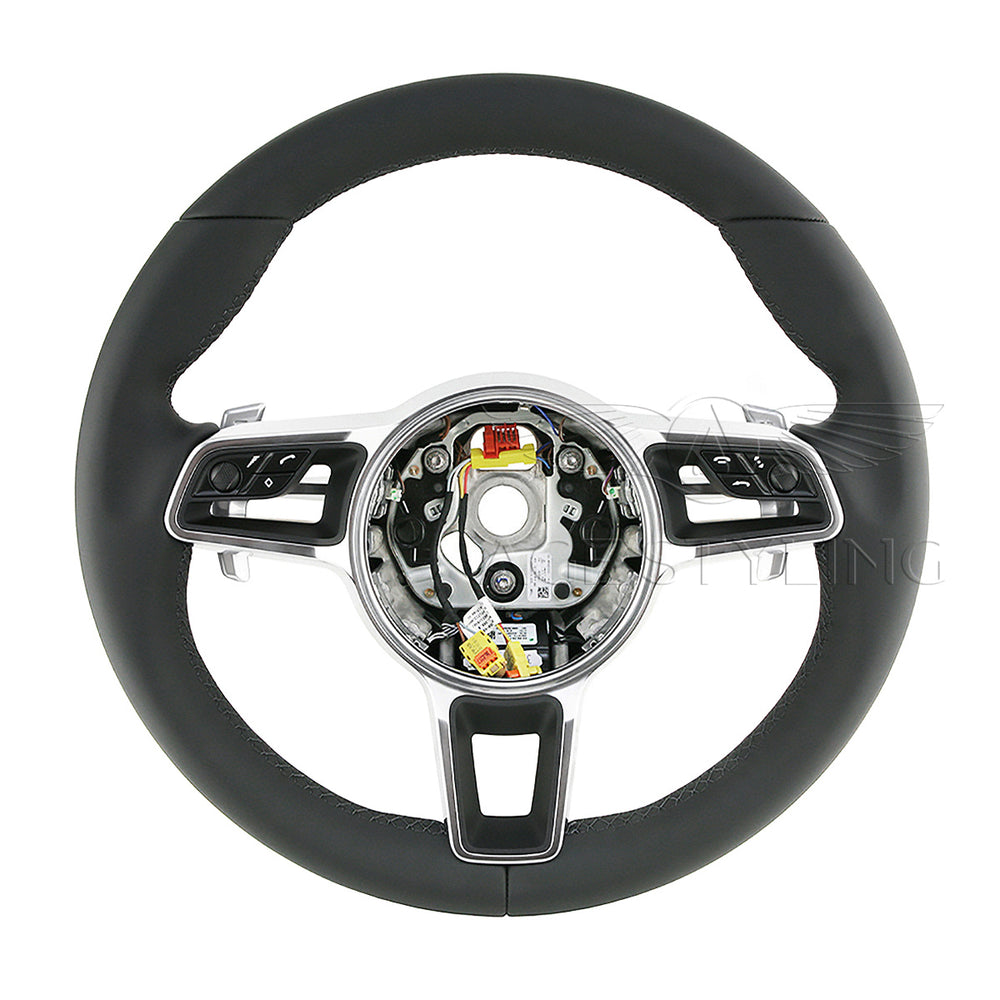 16-19 Porsche 911 Boxster Cayman Macan Steering Wheel CARRERA RED # 95B-419-091-EC-A34
