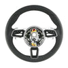 16-19 Porsche 911 Boxster Cayman Macan Steering Wheel Black Leather # 95B-419-091-EC-A34