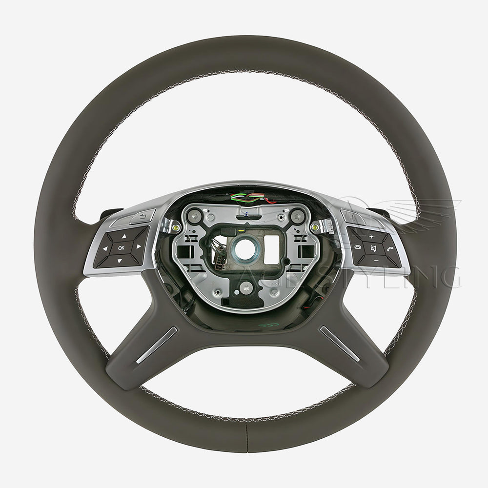 12-18 Mercedes-Benz GLE400 GLE43 GLE63 AMG GLS450 GLS550 GLS65 Heated Steering Wheel # 166-460-54-03-8P18