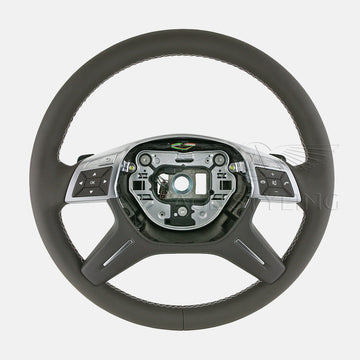 12-16 Mercedes-Benz GL350 GL450 GL550 ML250 ML350 ML400 ML550 Heated Steering Wheel Mock Brown # 166-460-90-03-8P18