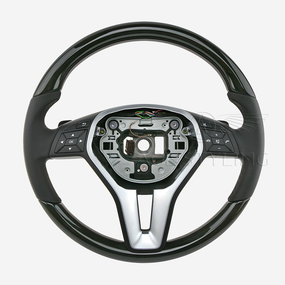 12-15 Mercedes-Benz E350 E350 E400 E550 Ash Wood Steering Wheel # 218-460-40-03-9E38