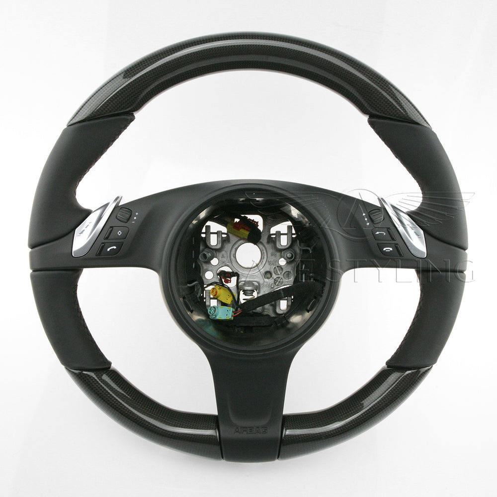 10-15 Porsche Cayenne Panamera Carbon Fiber Steering Wheel # 7PP-419-091-CM-A34