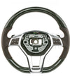 13-18 Mercedes-Benz SL400 SL550 Ash Wood Brown Leather Steering Wheel # 231-460-28-03-8R01