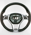 13-18 Mercedes-Benz SL400 SL550 Ash Wood Brown Leather Steering Wheel # 231-460-28-03-8R01