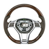 13-16 Mercedes-Benz SL400 SL550 Walnut Wood Brown Leather Steering Wheel # 231-460-26-03-8R01