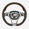 13-16 Mercedes-Benz SL400 SL550 Walnut Wood Brown Leather Steering Wheel # 231-460-26-03-8R01