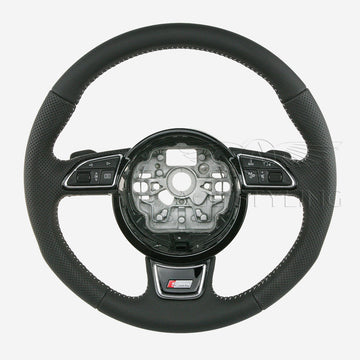 11-16 Audi A8 D4 S-Line Steering Wheel with Gear Shift Paddles # 4H0-419-091-AX-JAH