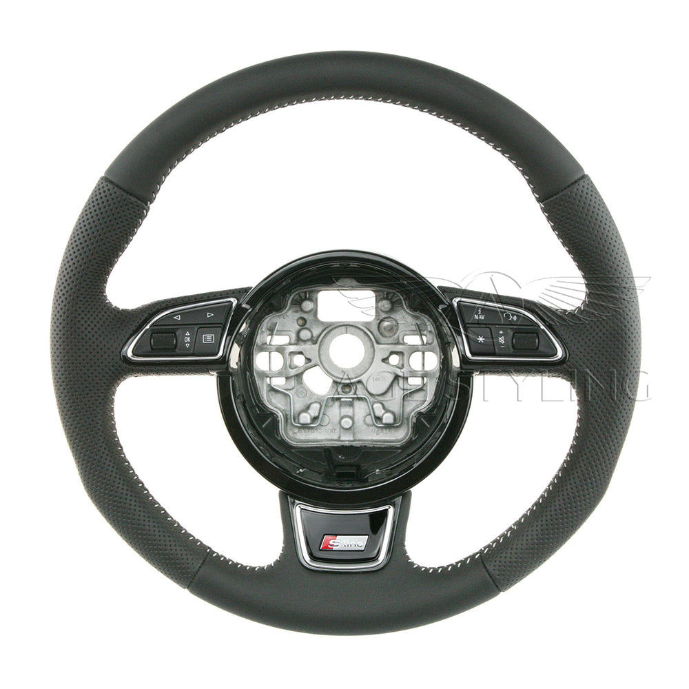 12-17 Audi A6 S-Line Multimedia Steering Wheel # 8X0-419-091-L-IXC