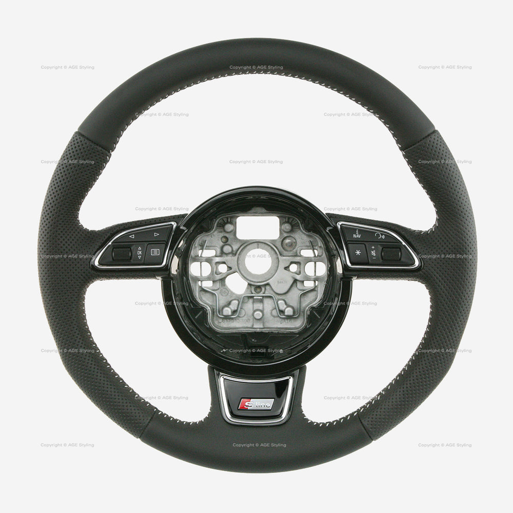 12-17 Audi A6 S-Line Multimedia Steering Wheel # 8X0-419-091-L-IXC