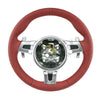 12-16 Porsche 911 Cayman Boxster Steering Wheel Carrera Red # 991-347-803-59-N14