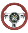 12-16 Porsche 911 Cayman Boxster Steering Wheel Carrera Red # 991-347-803-59-N14