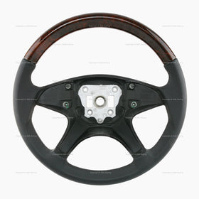 08-11 Mercedes-Benz C300 C350 Walnut Wood Leather Steering Wheel # 204-460-20-03-8M94