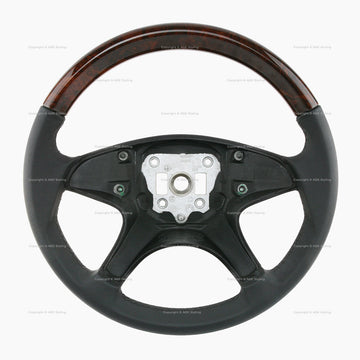 08-11 Mercedes-Benz C300 C350 Walnut Wood Leather Steering Wheel # 204-460-20-03-8M94