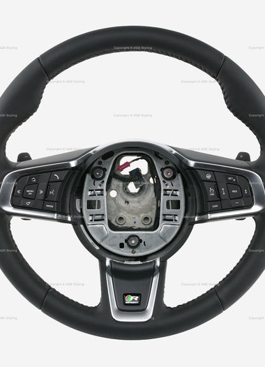 15-20 Jaguar XE R-Sport Steering Wheel Heated Rim # GX7M-3F563-LD8PVJ