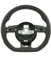 13-14 Audi S4 Flat Bottom Steering Wheel w Shift Paddles # 8K0-419-091-CH-IWQ