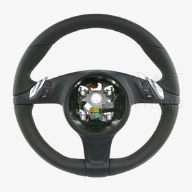 10-16 Porsche Cayenne Panamera Steering Wheel Black Leather# 7PP-419-091-CK-A34