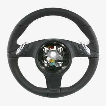 10-16 Porsche Cayenne Panamera Steering Wheel Black Leather# 7PP-419-091-CK-A34