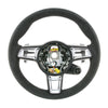 17-19 Porsche 911 Cayman Boxster Suede Steering Wheel w Chrono # 9P1-419-091-FF-2W0
