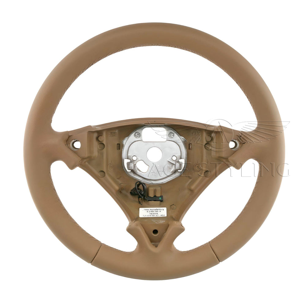 08-10 Porsche Cayenne GTS Steering Wheel Havana Brown Leather # 955-347-804-81-6Q2