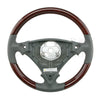 03-10 Porsche Cayenne Walnut Wood Stone Grey Leather Steering Wheel # 7L5-419-091-L-PBB