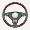 03-10 Porsche Cayenne Walnut Wood Stone Grey Leather Steering Wheel # 7L5-419-091-L-PBB