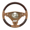 03-10 Porsche Cayenne Walnut Wood Havana Leather Steering Wheel # 7L5-419-091-L-PBD