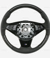 06-10 BMW 535i 550i 650i M6 M Sport Carbon Fiber Leather Steering Wheel # 32-34-2-283-939-C