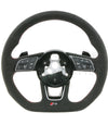 19-21 Audi RS5 Flat Bottom Suede Steering Wheel # 8W0-419-091-EF-NTW