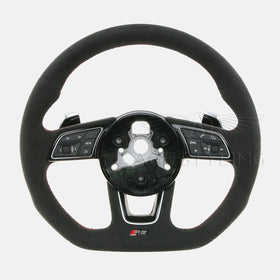 19-21 Audi RS5 Flat Bottom Suede Steering Wheel # 8W0-419-091-EF-NTW