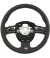 05-08 Audi S6 C6 4F Leather Steering Wheel # 4F0-419-091-DA-VMJ
