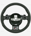 13-16 Audi S4 Leather Steering Wheel With Gear Shift Paddles # 8K0-419-091-DD-IWQ