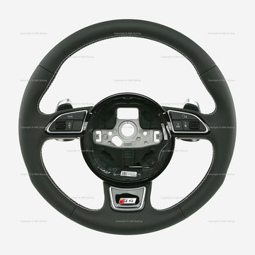 13-16 Audi S4 Leather Steering Wheel With Gear Shift Paddles # 8K0-419-091-DD-IWQ