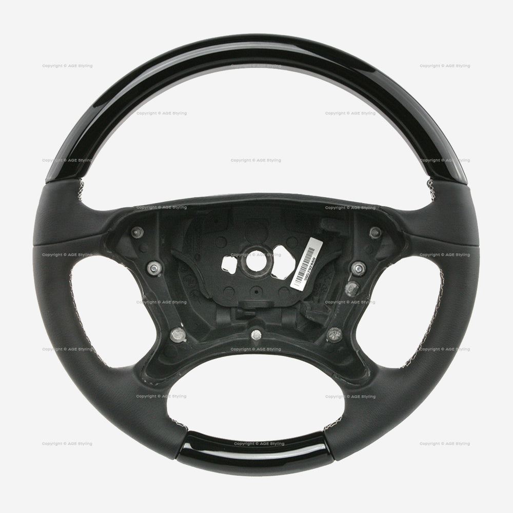 06-11 Mercedes-Benz G500 Edition Select Steering Wheel Piano Black Wood # 463-460-27-03-9D37