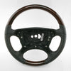 03-06 Mercedes-Benz SL550 SL600 Walnut Wood Black Leather Steering Wheel # 230-460-15-03-9E37