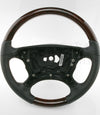 03-06 Mercedes-Benz SL550 SL600 Walnut Wood Black Leather Steering Wheel # 230-460-15-03-9E37