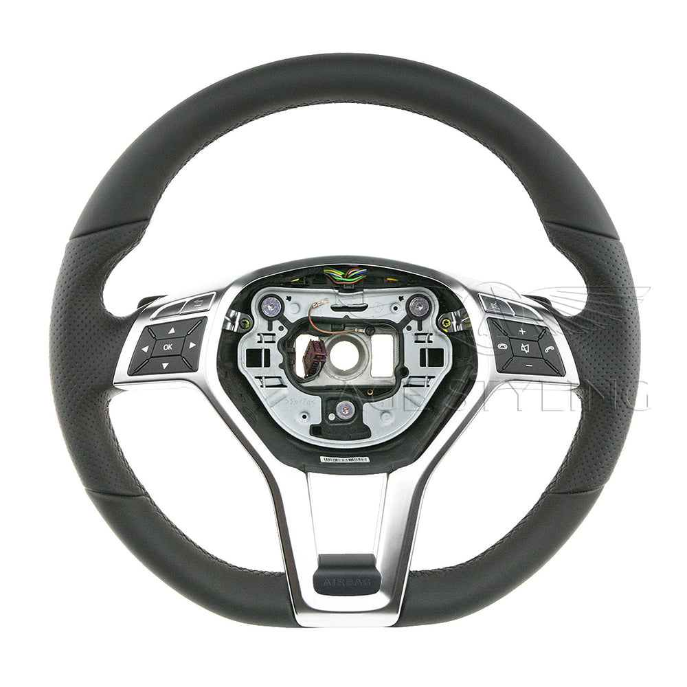 12-14 Mercedes-Benz E350 E400 E550 E63 AMG Steering Wheel # 172-460-27-03-9E38