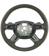 11-18 Audi A8 S8 Walnut Wood Brown Leather Steering Wheel # 4H0-419-091-AD-FIY