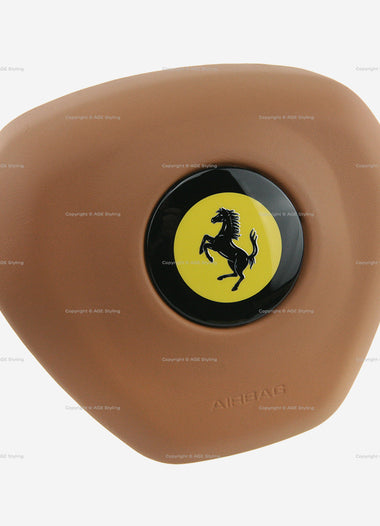 13-17 La Ferrari F12B 458 California FF Driver Airbag Tan Leather # 86878910