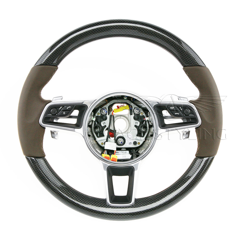 15-20 Porsche Macan Carbon Fiber PDK Steering Wheel # 95B-419-091-AL-OK6