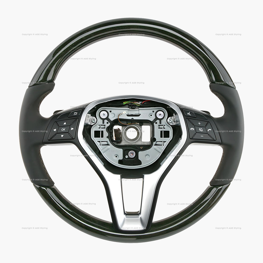 13-15 Mercedes-Benz CLS550 E250 E350 E400 E550 Ash Wood Steering Wheel # 218-460-27-18-9E38