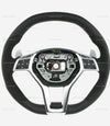 12-18 Mercedes-Benz CLS63 E63 AMG Suede & Leather Steering Wheel # 212-460-44-03-7E80