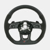 Flat bottom style RS steering wheel equipped with extended gear shift paddles &amp; multimedia controls