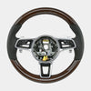 17-24 Porsche Cayman Boxster 911  Mahogany Wood Steering Wheel # 9P1-419-091-EL-A34